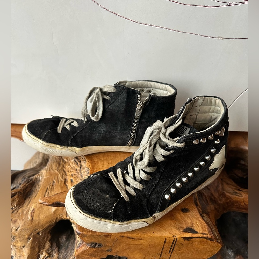 Golden Goose Black and White Sneakers - Picture 2 of 5